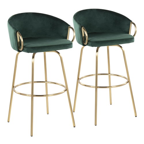 Claire 30" Fixed-height Bar Stool - Set Of 2